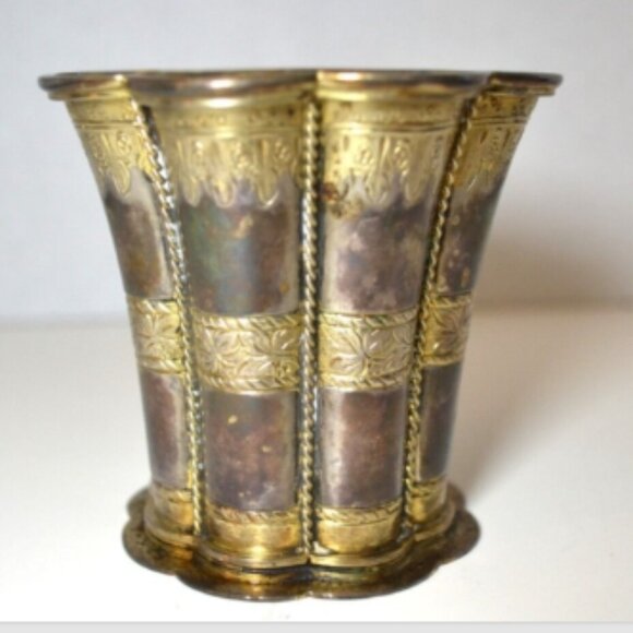 Kiddush Cup Vintage Silver Collectible Decor Stamped 925S EDV Andersen Danmark - Picture 1 of 7